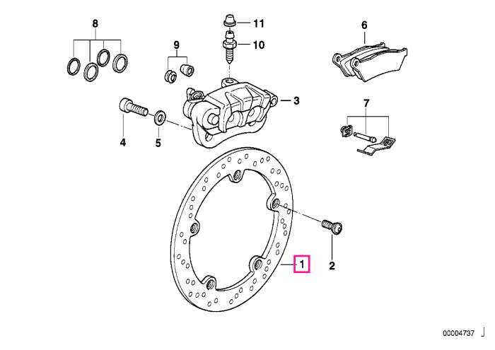Disc frana spate - BMW Motorrad
