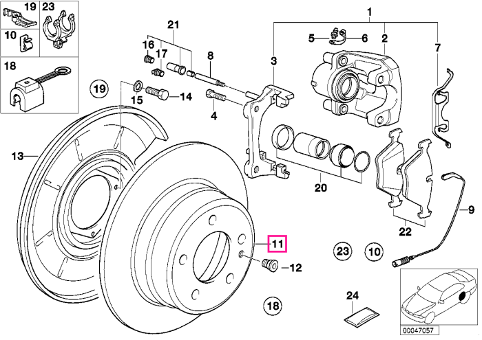 Disc frana 300X10 MASSIV - BMW