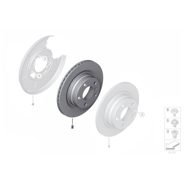 Disc frână ventilat 300X20 - BMW