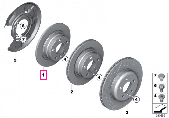 Disc frana spate ventilat - 300x20 - stanga sau dreapta - BMW Seria 1 F20, F21; Seria 2 F22, F23; Seria 3 E90, E91, E92, E93 , F30, F31; Seria 4 F32, F36  