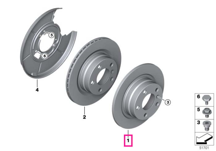 Disc frână 280X10 - BMW