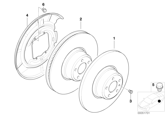 Disc frână ventilat 276X19 - BMW