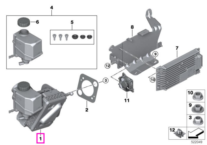 Modul servofrana - BMW Seria 5 G60 G61