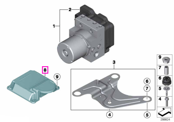 Unitate de control dinamic al sasiului (ICM) - BMW Seria 5 F07 F10 F11 F18, Seria 6 F06 F12 F13, Seria 7 F01 F02