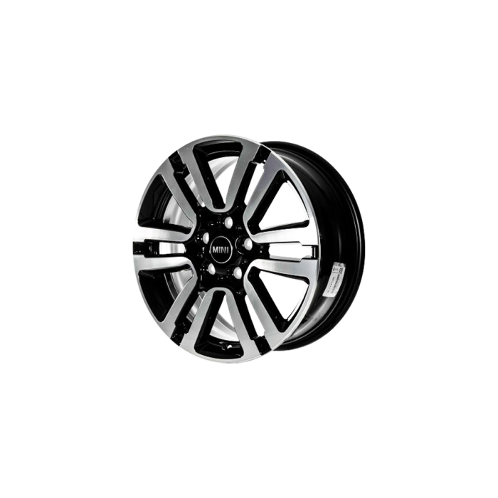Janta aliaj usor - Rail Spoke 497 - Bicolor Negru/Argintiu (Jet Black Sol. Paint / Bright Turned) - 7Jx17 ET:54 - Mini Cabrio F57, F55, F56	