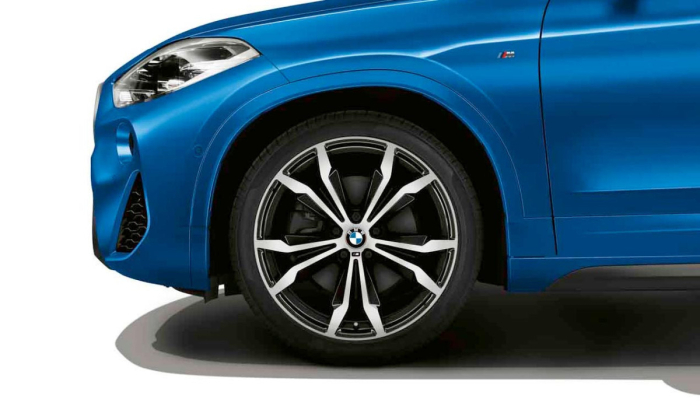 Janta aliaj usor - M Performance Double Spoke 716M - Bicolor Negru (Jet Black Sol. Paint/Bright Turned) - 8Jx20 ET:50 - BMW X1 F48, X2 F39	