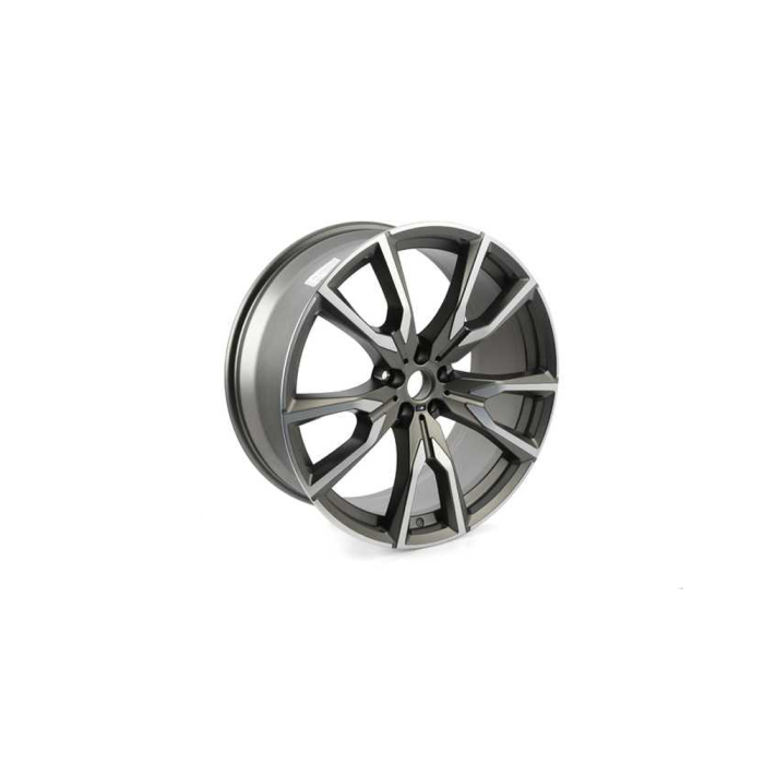 Janta din aliaj usor - Y-Spoke 755 - Bicolor Gri/Argintiu (Cerium Grey / Bright Turned) - 10,5Jx22 ET:43 - BMW X7 G07