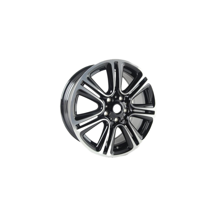 Janta aliaj usor - Twin Spoke R135 - Bicolor Negru/Argintiu (Jet Black / Bright Turned) - 7,5Jx18 ET:52 - Mini Countryman R60, Paceman R61