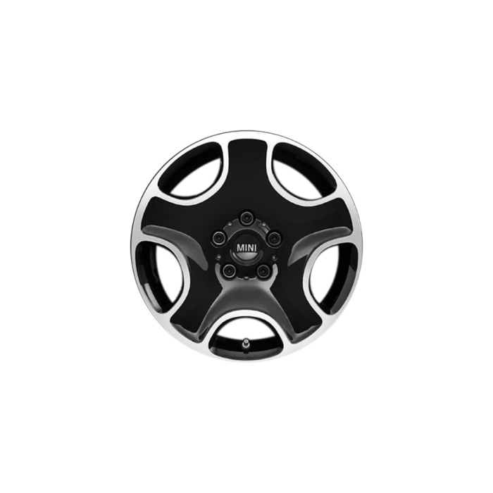 Janta aliaj usor - 5-Hole Black Star 138 - Bicolor Negru/Argintiu (Jet Black / Bright Turned) - 7Jx17 ET:50 - Mini Countryman R60, Paceman R61	