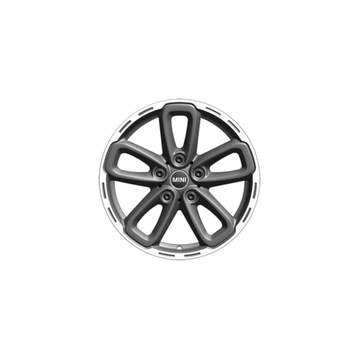 Janta aliaj usor - 5 Star Triangle Spoke R141 - Gri (Anthracite Grey) - 7x17 ET:50 - Mini Countryman R60, Paceman R61	