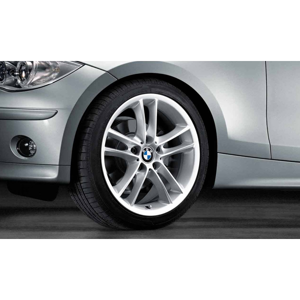 Set roti complete de vara BMW Double Spoke 182 - 18" - BMW Seria 1 E81, E82, E87, E88