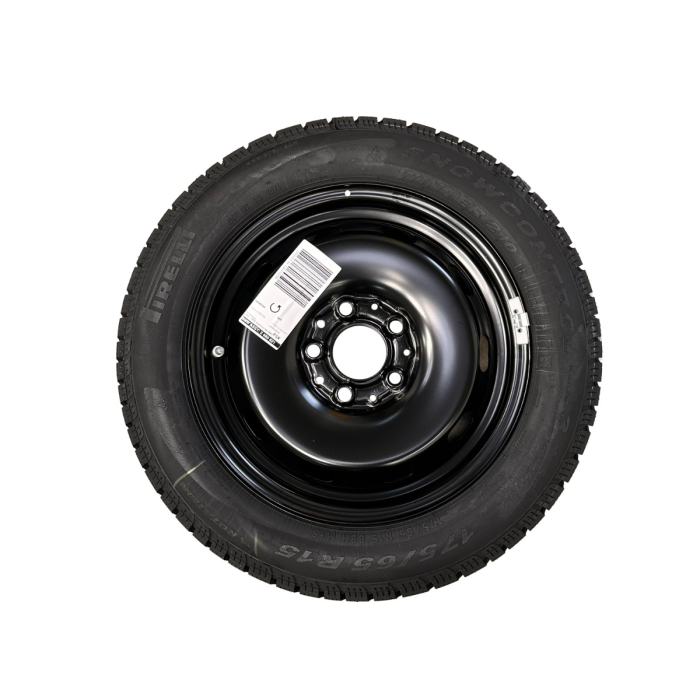 Roată completă de iarnă - Steel wheel 12 cu anvelopa Pirelli W210 Snowcontrol 3 - 175/65R15 88H XL - Mini F55/F56/F57
