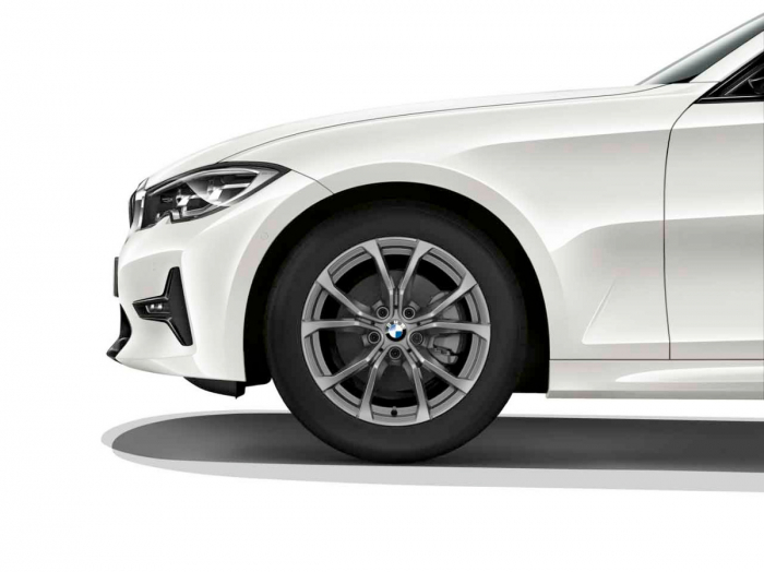 Roata completa de iarna - BMW V-Spoke 776 cu anvelopa Bridgestone Blizzak LM-001* (BMW) - 225/50R17 98H XL - TPMS / RDCi pentru G20, G21, G22, G23