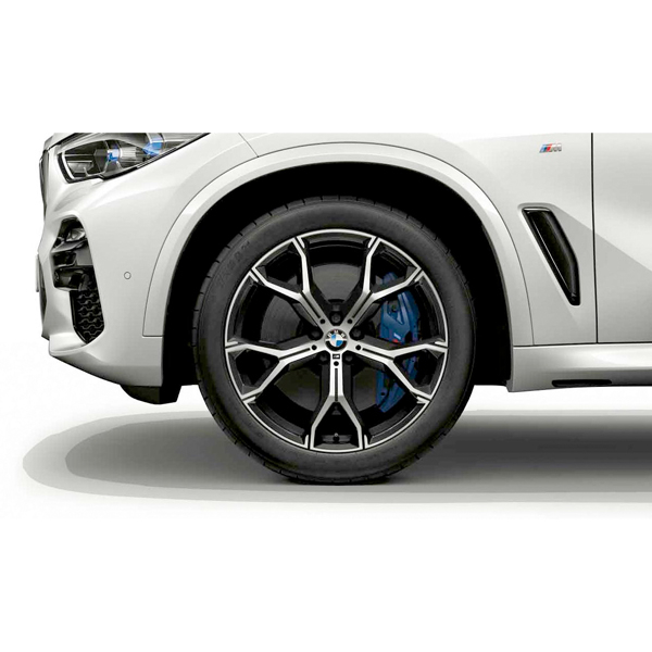 Set roti complete de vara - BMW M Y-Spoke cu anvelopa Pirelli P-Zero r-f* (BMW) 275/40R21 107Y XL si 315/35R21 111Y XL TPMS / RDCi pentru X5 G05; X6 G06 