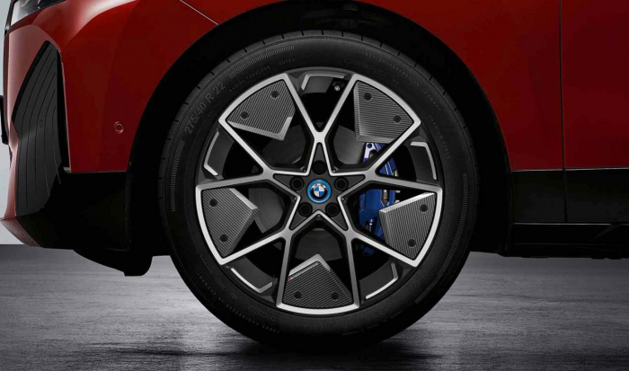 Set roti complete de vara - BMW M Performance Aerodynamic Wheel Carbon cu anvelopa Bridgestone Alenza 001* (BMW) 275/40R22 107Y XL TPMS / RDCi pentru I20
