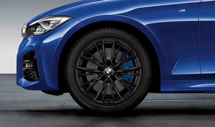 Set roti complete de vara - BMW M Performance Double Spoke cu anvelopa Michelin Pilot Sport 4 ZP* (BMW) 225/45R18 95Y XL si 255/40R18 99Y XL TPMS / RDCi pentru G20, G21, G22, G23, G28, G42