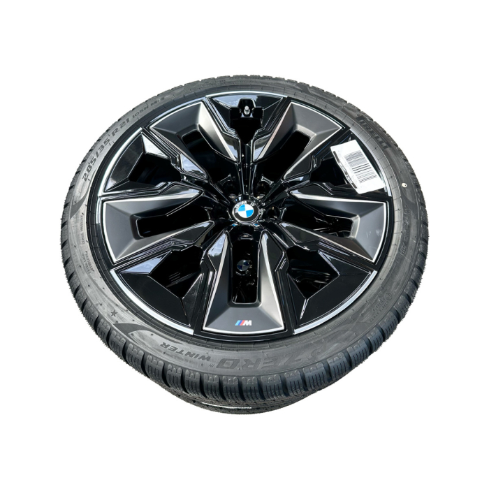 Roată completă de iarnă - M Aerodynamic wheel 909M (bright turned, flow forming) cu anvelopa Pirelli P-Zero Winter - 285/35R21 105H XL - BMW X3/X4 G45/G46 - punte spate