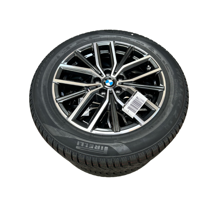 Roată completă de iarnă - M Double Spoke 838M (bright turned) cu anvelopa Pirelli CintuRato Winter 2 - 225/55R18 102H XL - Mini Aceman U10/U11