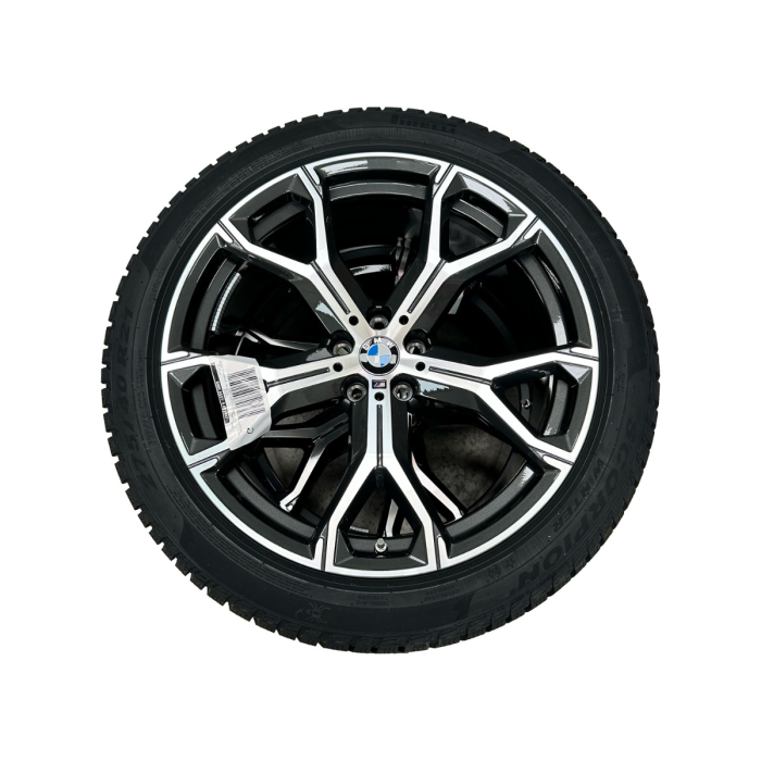 Roată completă de iarnă - M Y-Spoke 741M (bright turned) cu anvelopa Pirelli Scorpion Winter r-f - 275/40R21 107V XL - BMW X5/X6 G05/G06 LCI - punte față