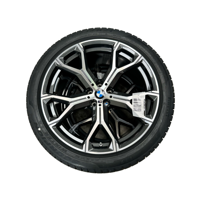 Roată completă de iarnă - M Y-Spoke 741M (bright turned) cu anvelopa Pirelli Scorpion Winter r-f - 315/35R21 111V XL - BMW X5/X6 G05/G06 LCI - punte spate