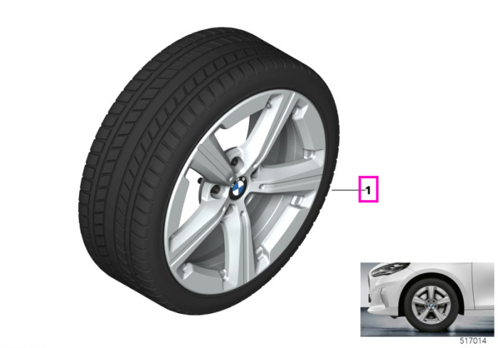 Roată completă de iarnă - Star Spoke 875 cu anvelopa Continental Winter Contact TS860S - 205/65R17 100H XL - Mini Aceman U10/U11