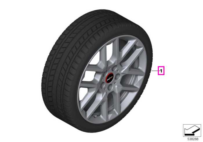 Roată completă de iarnă - JCW Y-Spoke 945 cu anvelopa General Grabber AT3 - 225/55R18 102V XL - Mini Countryman U25