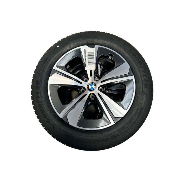 Roată completă de iarnă - Aerodynamic wheel 852 (bright turned) cu anvelopa Goodyear Ultra Grip Performance + - 225/55R17 101H XL - BMW Seria 4/i4 G26