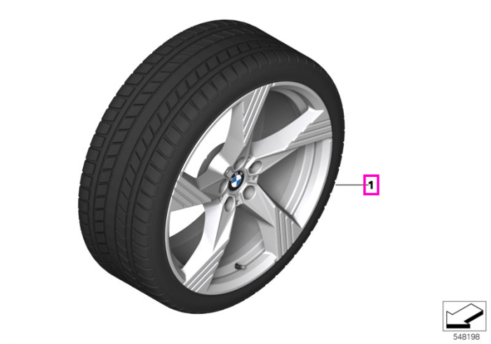 Roată completă de iarnă - Star Spoke 1045 cu anvelopa Vredestein Wintrac Pro - 255/45R20 105H XL - BMW iX3 NA5