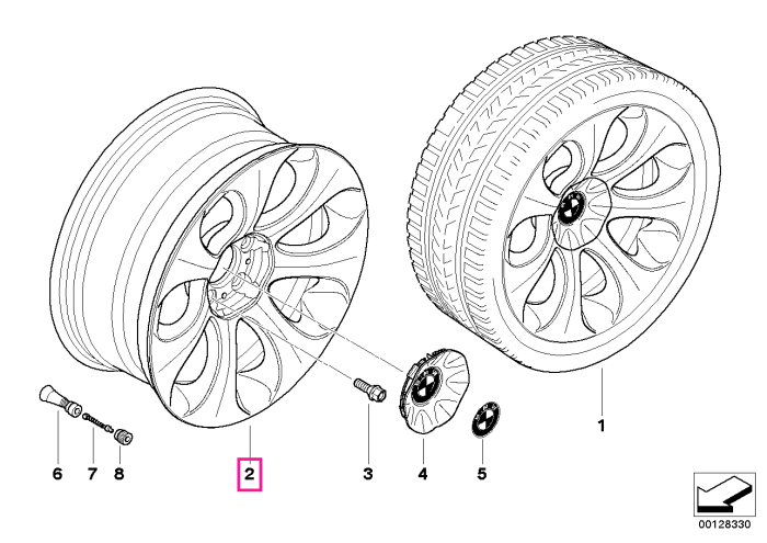 Janta aliaj usor - Ellipsoid Styling 121 - Argintiu (Silver) - 8,5Jx19 ET:14 - BMW Seria 6 E63 E64	