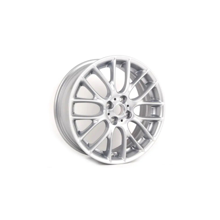 Janta aliaj usor - JCW Cross Spoke Challenge R112 - Argintiu (Silver) - 7Jx17 ET:48 - Mini Cabrio R52 R57, Clubman R55, Coupe R58, Roadster R59, R50, R53, R56	