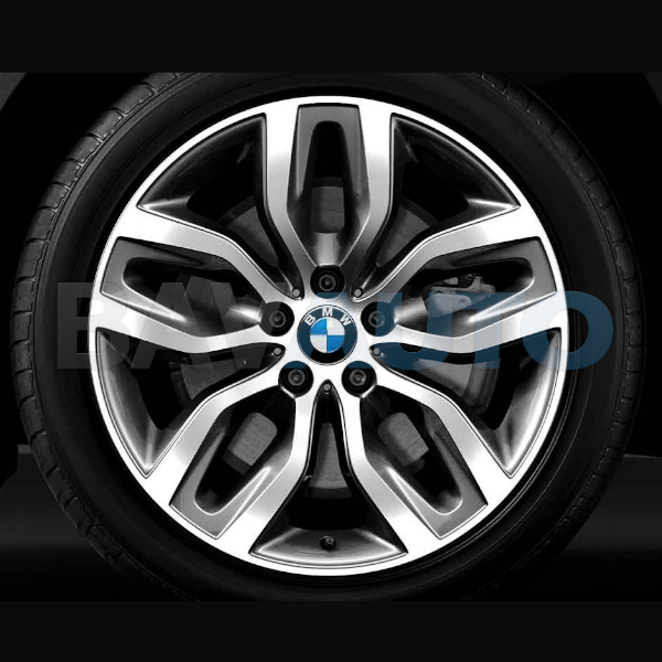 Janta aliaj usor - Y-Spoke 337 - Bicolor Gri (Schiefer Grey/Bright Turned) - 10Jx20 ET:40 - BMW X5 E70, X6 E71