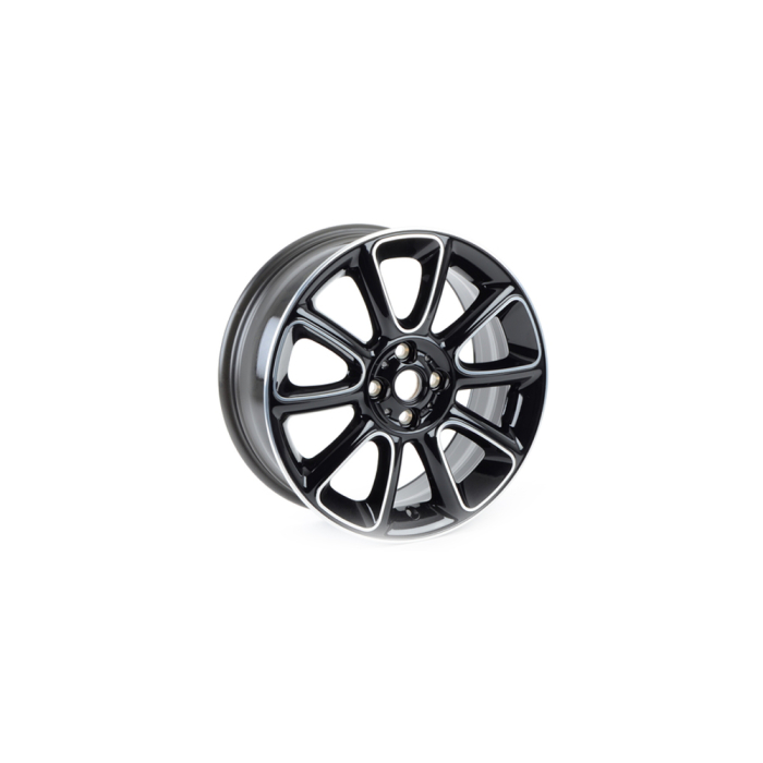 Janta aliaj usor - Sandblast Turned 132 - Bicolor Negru/Argintiu (Jet Black / Bright Turned) - 7Jx17 ET:48 - Mini Cabrio R57, Clubman R55, Coupe R58, Roadster R59, R56