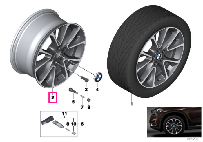 Janta aliaj usor - Star Spoke 449 - Bicolor Gri (Orbit Grey / Bright Polished) - 9Jx19 ET:48 - BMW X5 F15