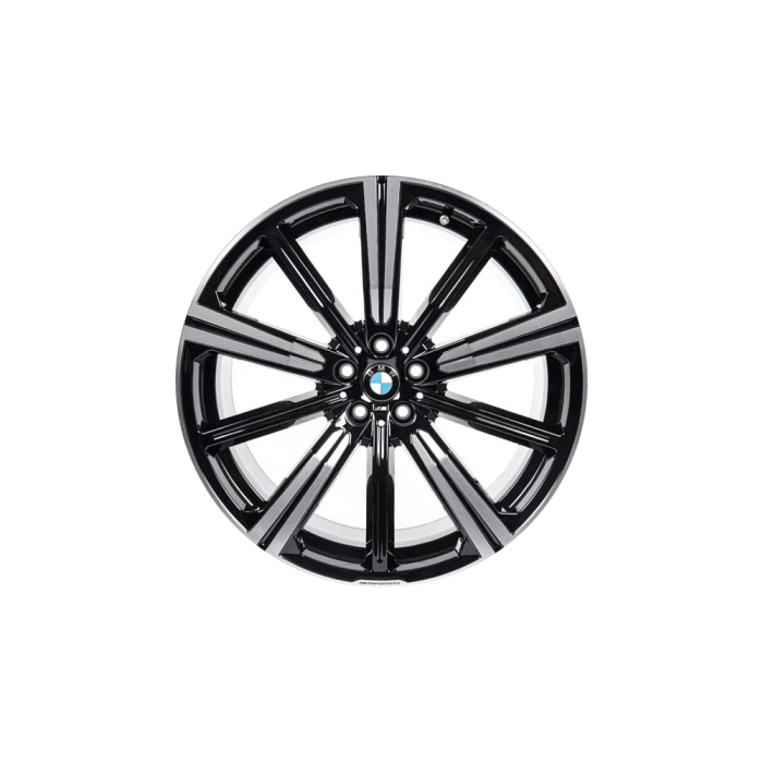 Janta aliaj usor - M Performance Star Spoke 749M - Bicolor Negru/Argintiu (Jet Black / Bright Turned) - 10,5Jx22 ET:43 - BMW X5 G05, X6 G06	