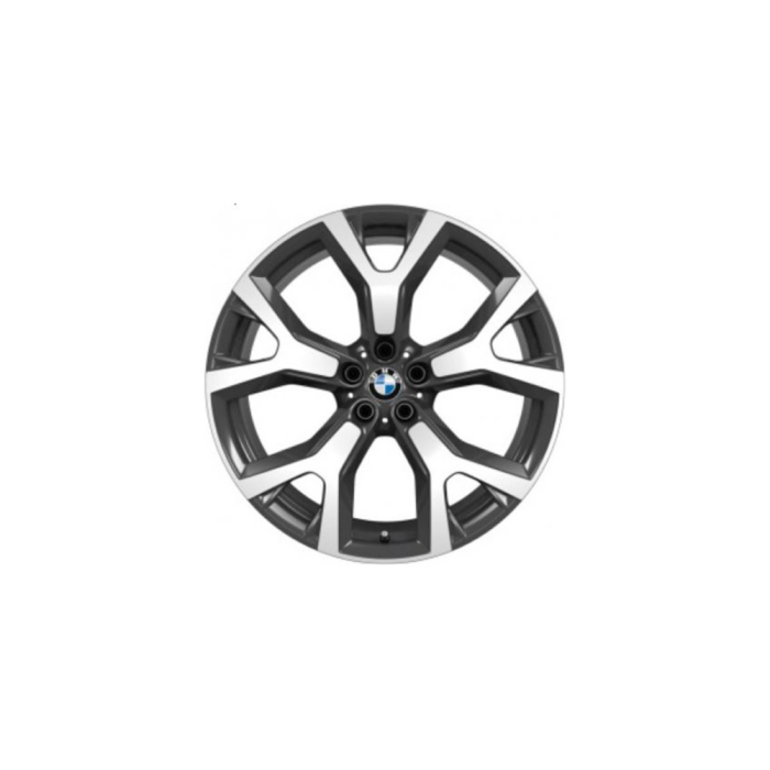 Janta din aliaj usor - Y-Spoke 752 - Bicolor Gri/Argintiu (Orbit Grey / Bright Turned) - 9,5Jx21 ET:36 - BMW X7 G07