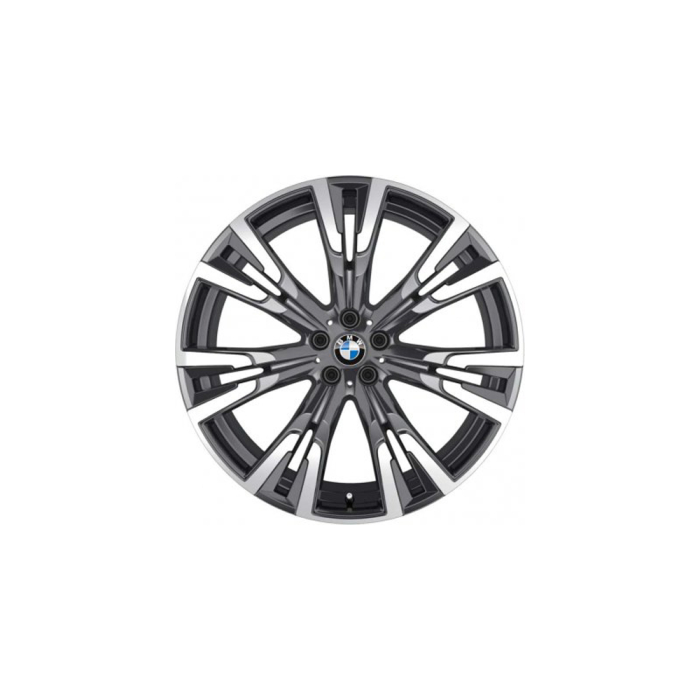 Janta din aliaj usor - Y-Spoke 756 - Bicolor Gri/Argintiu (Orbit Grey / Bright Turned) - 10,5Jx22 ET:43 - BMW X7 G07