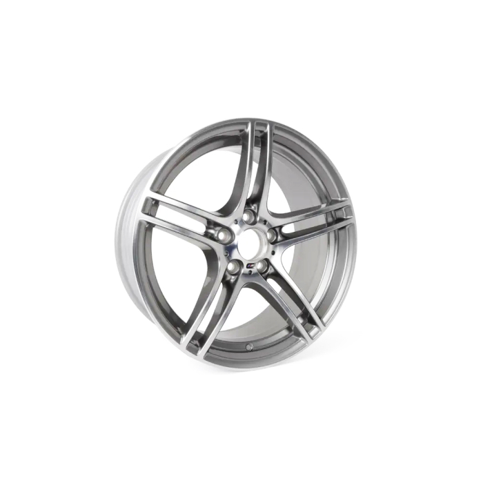 Janta aliaj usor - M Performance Double Spoke 313M - Bicolor Gri/Argintiu (Ferric Grey / Bright Turned) - 8Jx19 ET:37 - BMW Seria 3 E90 E91 E92 E93	