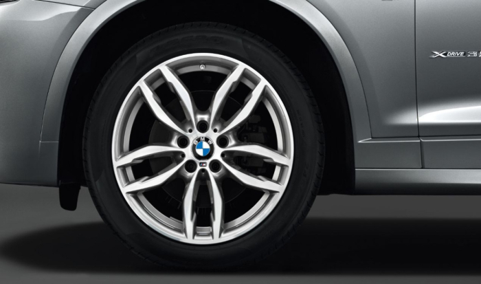 Janta aliaj usor - M Performance Double Spoke 622M - Bicolor Gri (FerricGrey/Bright Turned) - 9,5Jx19 ET:48 - BMW X3 F25, X4 F26