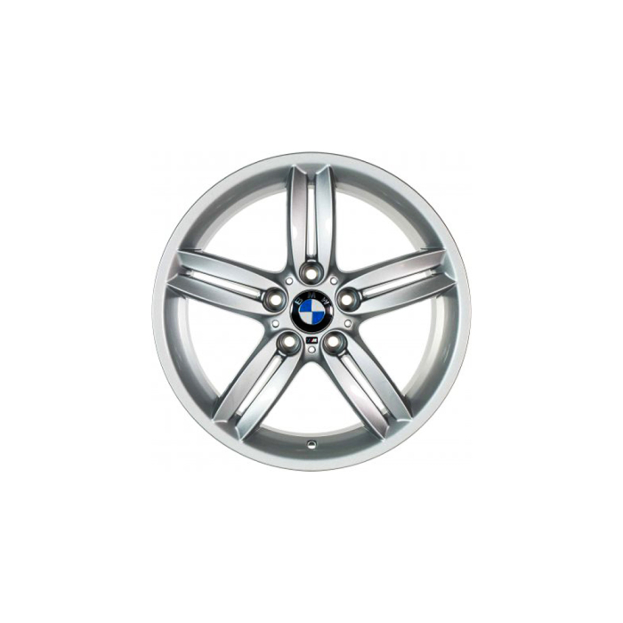 Janta aliaj usor - M Performance Double Spoke 208M - Argintiu (Silver) - 7,5Jx18 ET:49 - BMW Seria 1 E81 E82 E87 E88
