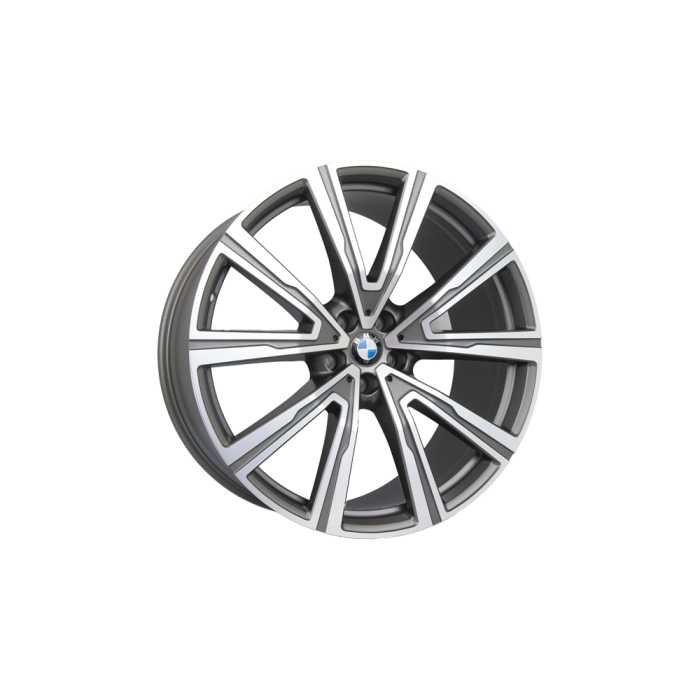 Janta din aliaj usor - V-Spoke 746 - Gri Mat (Orbit Grey Matt / Bright Turned) - 9,5Jx22 ET:37 - BMW X5 G05 G18, X6 G06
