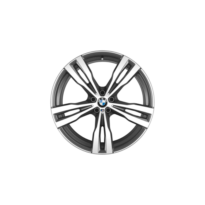 Janta din aliaj usor - M Performance Double Spoke 754M - Bicolor Gri/Argintiu (Orbit Grey / Bright Turned) - 9,5Jx21 ET:36 - BMW X7 G07/ X7 G07 LCI