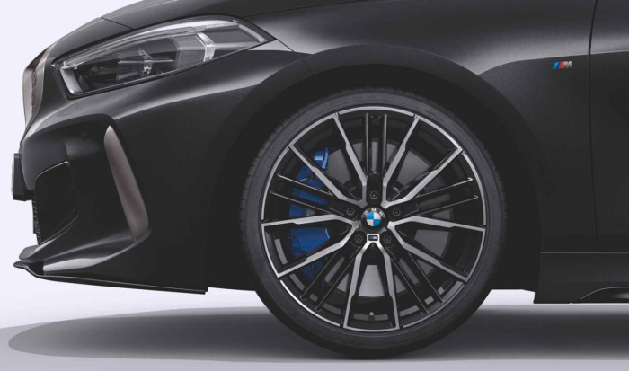 Janta aliaj usor - M Performance Double Spoke 552M - Bicolor Negru (Jet Black Sol. Paint/Bright Turned) - 8Jx19 ET:54 - BMW Seria 1 F40, Seria 2 F44
