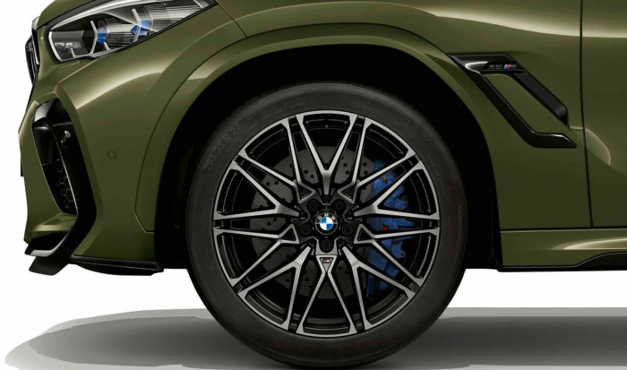 Janta punte fata BMW M Performance StarSpoke 818M bicolor (jet black / bright-turned) 10,5Jx21 ET 31 - X5M F95 X6M F96