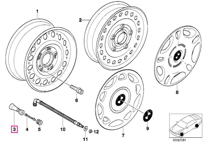 Valva janta - BMW Seria 1 E81 E87, Seria 3 E36 E46 E90 E91 E92 E93, Seria 5 E39 E60 E61, Seria 6 E63 E64, Seria 7 E38 E65 E66, X3 E83, X5 E53, Z3 E36, Z4 E85 E86 E89