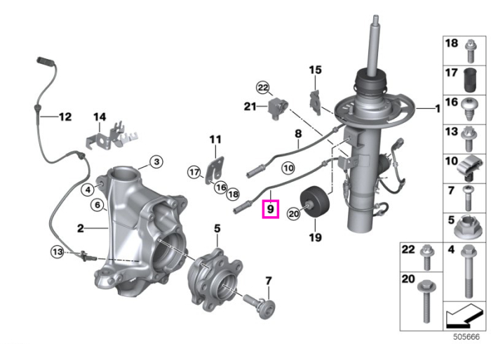 Cablu adaptor RBS punte față - BMW