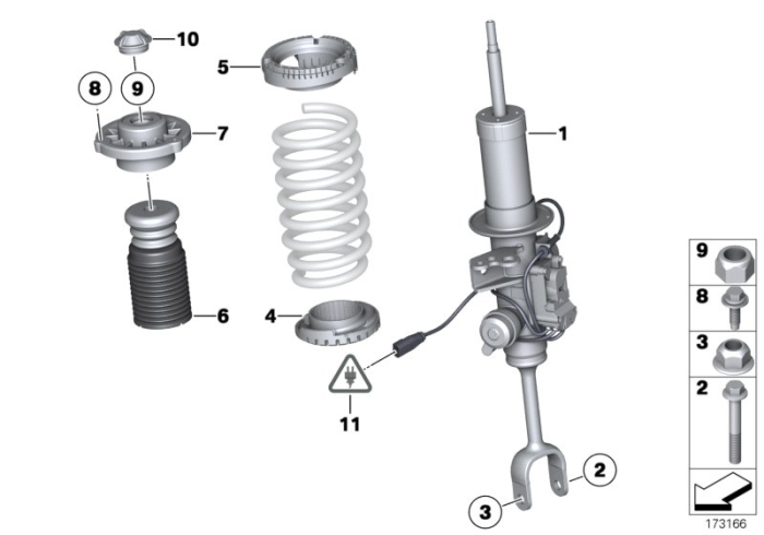 Amortizor fata stanga - BMW Seria 5 F10