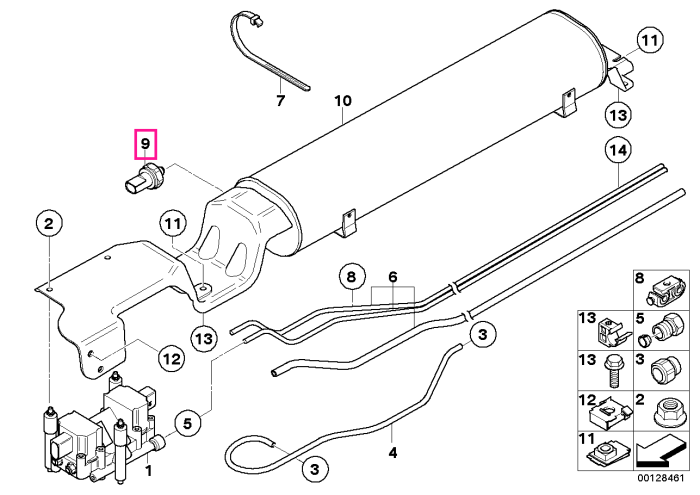 Senzor presiune circuit hidraulic, 21 Bari - BMW X5 E53