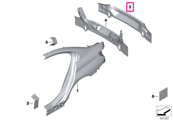 Bara de rigidizare, spate - BMW Seria 3 G20 G21 G28 G80 M3, i3L G28