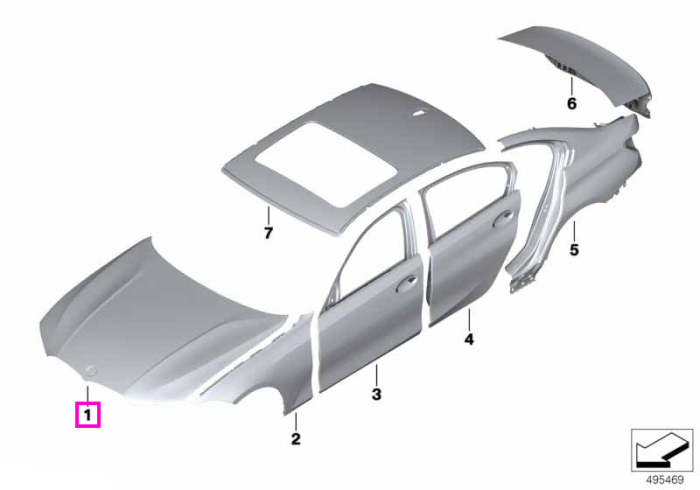 Capota motor, aluminiu - BMW Seria 3 G20 G21