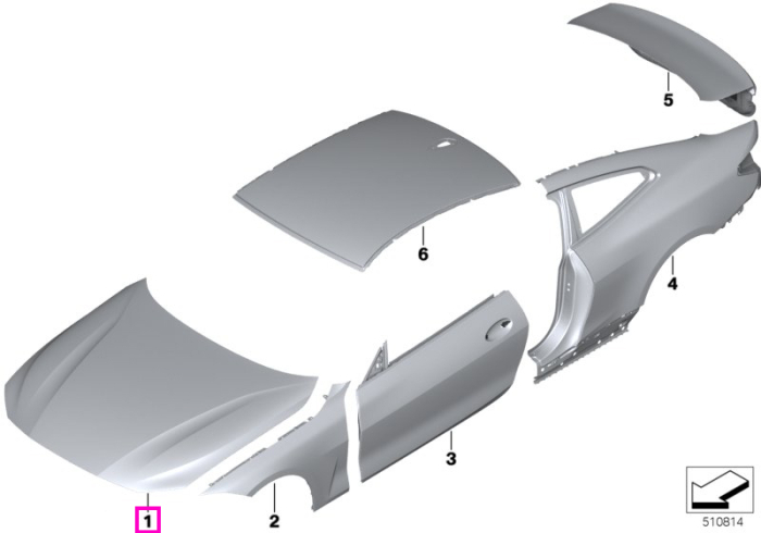 Capota motor, aluminiu - BMW Seria 4 G22 G23 G26, i4 G26
